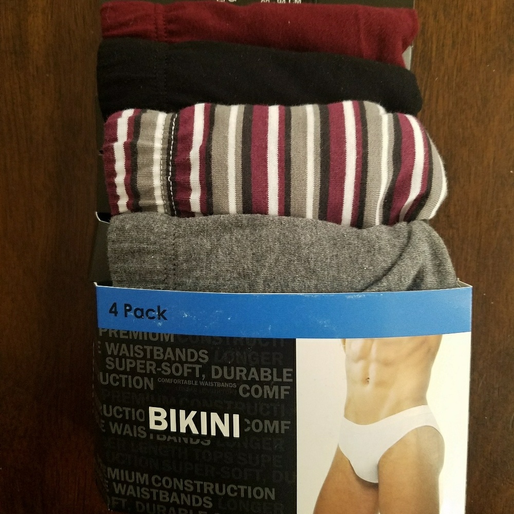 Men's 4 Pack Bikini Briefs